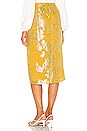view 3 of 5 x REVOLVE Mirai Midi Skirt in Mustard Gold