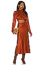 view 4 of 4 x REVOLVE Magda Skirt in Rusty Brown