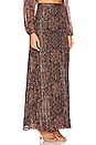 view 2 of 5 x REVOLVE Mareisa Metallic Maxi Skirt in Rust Floral Multi