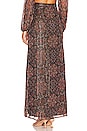 view 3 of 5 x REVOLVE Mareisa Metallic Maxi Skirt in Rust Floral Multi