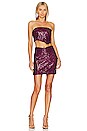view 4 of 5 x REVOLVE Reinata Mini Skirt in Deep Magenta