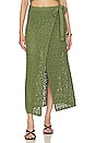 view 1 of 4 x REVOLVE Rina Maxi Wrap Skirt in Forest Green