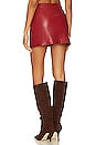 view 3 of 4 x REVOLVE Bordeaux Faux Leather Mini Skirt in Red