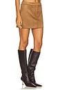 view 2 of 6 x REVOLVE Della Faux Suede Mini Skirt in Camel Brown