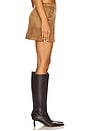 view 3 of 6 x REVOLVE Della Faux Suede Mini Skirt in Camel Brown