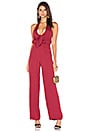 view 2 of 3 x REVOLVE Coco Tie Front Jumpsuit in Oxblood