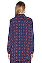 view 3 of 5 CYNDEE クラシックボタンダウン in Navy Scarf
