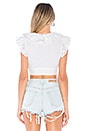 view 3 of 4 TOP SANS MANCHES HENI in White