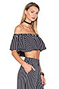 view 2 of 5 x REVOLVE Bree Crop in Black & White Stripe