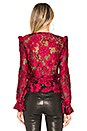 view 3 of 5 x REVOLVE Solana Blouse in Black & Red