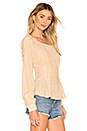 view 2 of 4 BLOUSE UNE ÉPAULE DÉNUDÉE IRIS in Almond