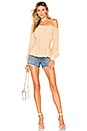 view 4 of 4 BLOUSE UNE ÉPAULE DÉNUDÉE IRIS in Almond