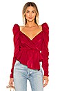 view 1 of 4 x REVOLVE Andela Blouse in Crimson