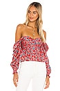 view 1 of 4 x REVOLVE Burna Blouse in Red Poppy Floral