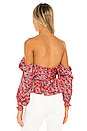 view 3 of 4 x REVOLVE Burna Blouse in Red Poppy Floral