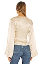 view 3 of 4 x REVOLVE Flared Sleeve Top in Champagne