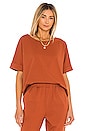 view 1 of 4 CAMISETA OVERSIZED in Red Rust