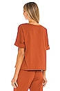 view 3 of 4 CAMISETA OVERSIZED in Red Rust