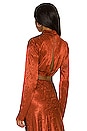 view 3 of 4 x REVOLVE Magda Top in Rusty Brown