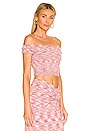 view 2 of 4 x REVOLVE Sonia Off Shoulder Crop in Purple Spacedye