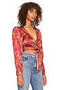 view 2 of 4 x REVOLVE Alaia Blouse in Red Floral Multi