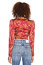 view 3 of 4 x REVOLVE Alaia Blouse in Red Floral Multi