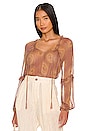 view 1 of 5 x REVOLVE Evia Top in Blush & Gold Tie Dye