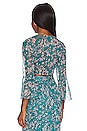 view 3 of 5 x REVOLVE Veyda Top in Teal Floral Multi