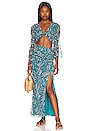 view 4 of 5 x REVOLVE Veyda Top in Teal Floral Multi