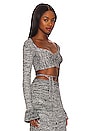 view 2 of 4 x REVOLVE Yuna Crop Top in Black & White Marl