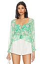 view 1 of 4 x REVOLVE Tanya Blouse in Green & Ivory Floral