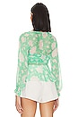 view 3 of 4 x REVOLVE Tanya Blouse in Green & Ivory Floral