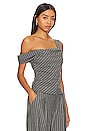 view 2 of 4 x REVOLVE Marichelle Top in Grey Lurex Stripe