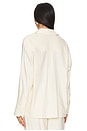 view 3 of 4 Laurel Oversized Shirt in Light Beige