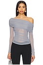 view 1 of 4 Odella Top in Ash Blue