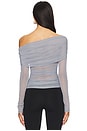 view 3 of 4 Odella Top in Ash Blue