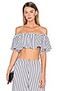 view 1 of 5 x REVOLVE Bree Crop in White & Black Stripe