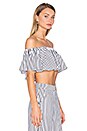view 2 of 5 x REVOLVE Bree Crop in White & Black Stripe
