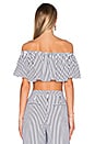 view 3 of 5 x REVOLVE Bree Crop in White & Black Stripe