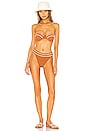 view 4 of 4 X REVOLVE Daphne High Waist Bottom in Pumpkin & Ivory