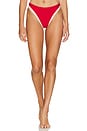 view 1 of 4 BAS DE MAILLOT DE BAIN FERRIS in Red & Ivory