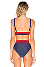 view 3 of 4 TOP BIKINI MARBELLA in Navy & Red