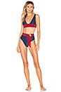 view 4 of 4 TOP BIKINI MARBELLA in Navy & Red