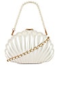 view 1 of 5 x REVOLVE Clam Shell Clutch in Pearl