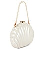 view 3 of 5 x REVOLVE Clam Shell Clutch in Pearl