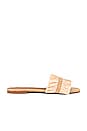view 1 of 5 x REVOLVE Frayed Raffia Flat Sandal in Cream Raffia
