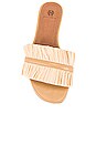 view 4 of 5 x REVOLVE Frayed Raffia Flat Sandal in Cream Raffia