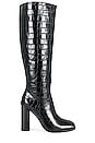 view 1 of 5 x REVOLVE Octavia Boot in Black Embossed Croc