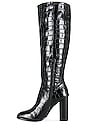 view 5 of 5 x REVOLVE Octavia Boot in Black Embossed Croc