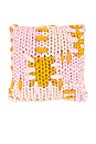 view 1 of 2 Bella Colossal Knit Cushion in Pink Multi